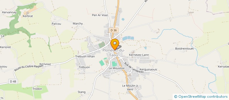 localisation de l'entreprise MADAME VERONIQUE GUEGUEN à PLONEVEZ-DU-FAOU