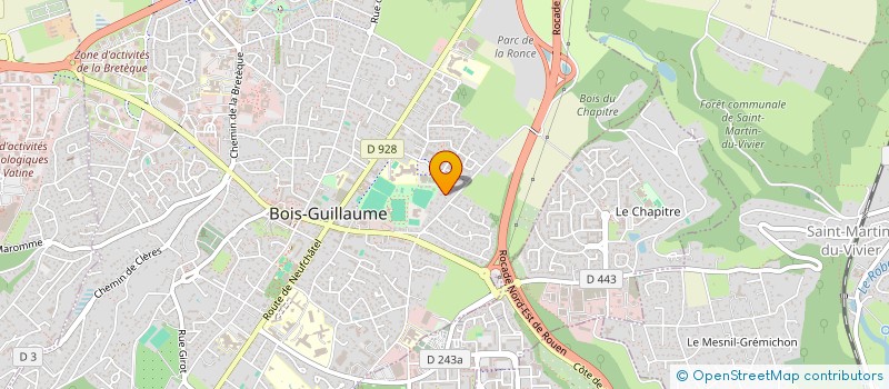 localisation de l'entreprise MADAME VERONIQUE GUELLIER à BOIS-GUILLAUME