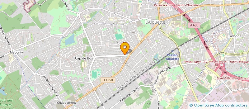 localisation de l'entreprise MADAME VERONIQUE GUERIN  PESSAC