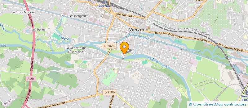 localisation de l'entreprise MADAME VERONIQUE GUERRY  VIERZON