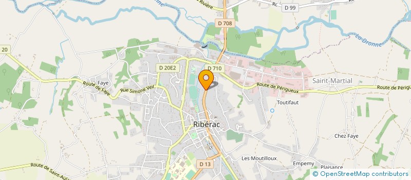 localisation de l'entreprise MADAME VERONIQUE GUICHARD à RIBERAC