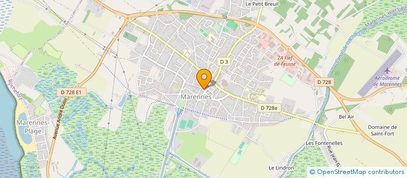 localisation de l'entreprise MADAME VERONIQUE GUICHETEAU à MARENNES-HIERS-BROUAGE