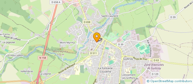 localisation de l'entreprise MADAME VERONIQUE GUIFFARD à FALAISE