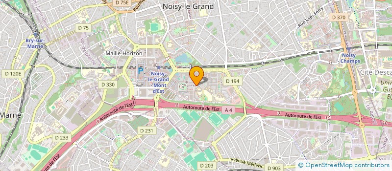 localisation de l'entreprise MADAME VERONIQUE GUIGNARD à NOISY-LE-GRAND