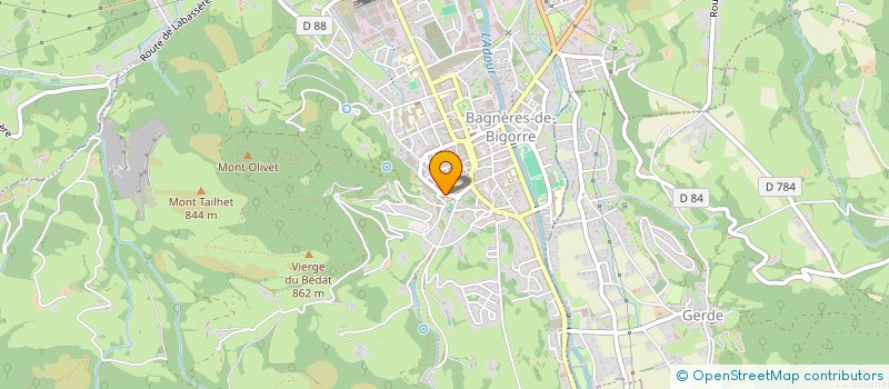 localisation de l'entreprise MADAME VERONIQUE GUILBAUD  BAGNERES-DE-BIGORRE