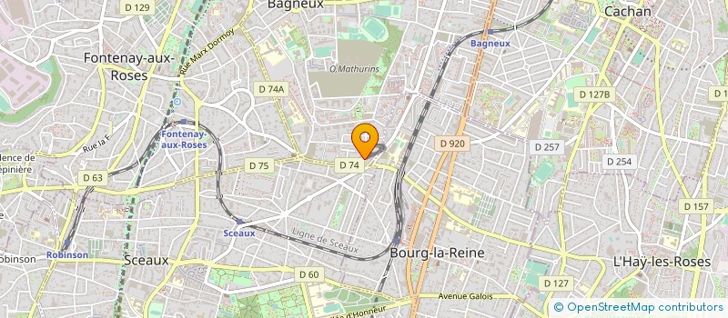 localisation de l'entreprise MADAME VERONIQUE GUILBERT à BAGNEUX