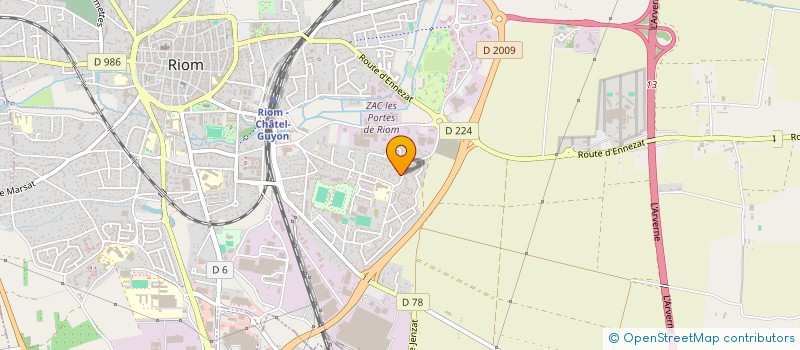 localisation de l'entreprise MADAME VERONIQUE GUILHON  RIOM