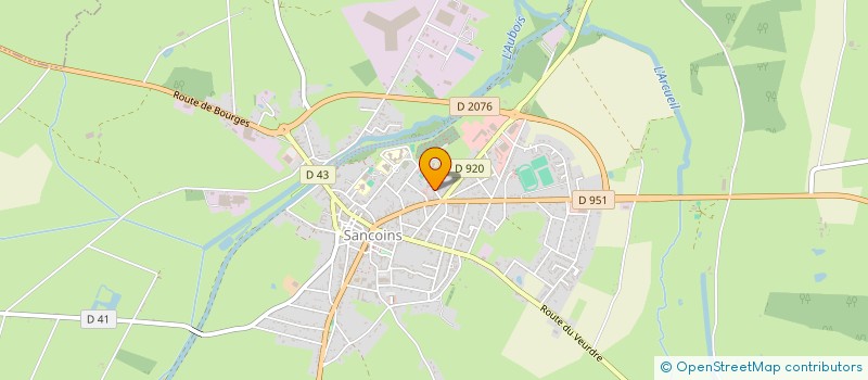 localisation de l'entreprise MADAME VERONIQUE GUILLAUMIN  SANCOINS