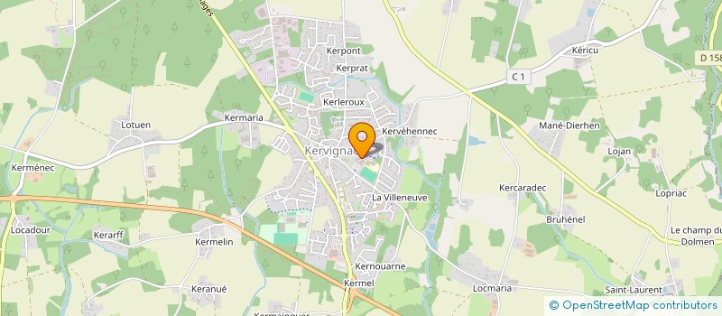 localisation de l'entreprise MADAME VERONIQUE GUILLEMOT  MERLEVENEZ