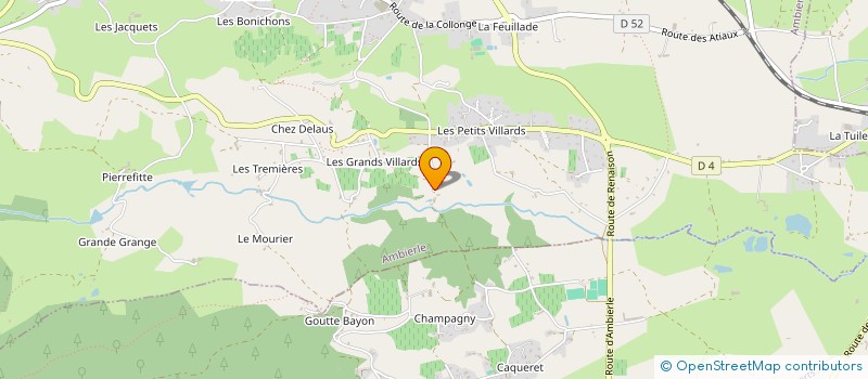 localisation de l'entreprise MADAME VERONIQUE GUILLET à AMBIERLE