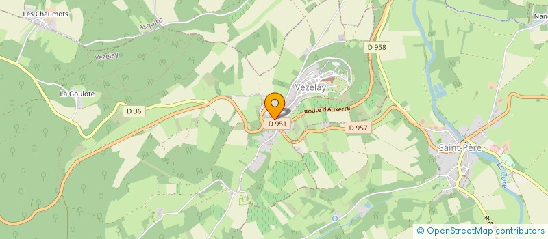localisation de l'entreprise MADAME VERONIQUE GUILLIN à VEZELAY