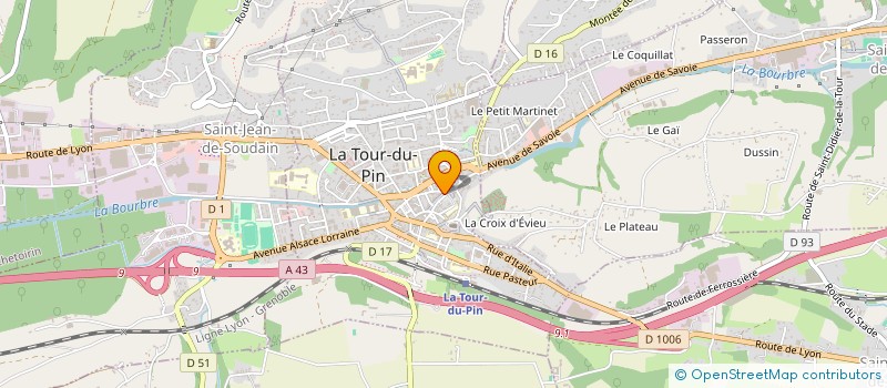 localisation de l'entreprise MADAME VERONIQUE GUILLOT  LA TOUR-DU-PIN