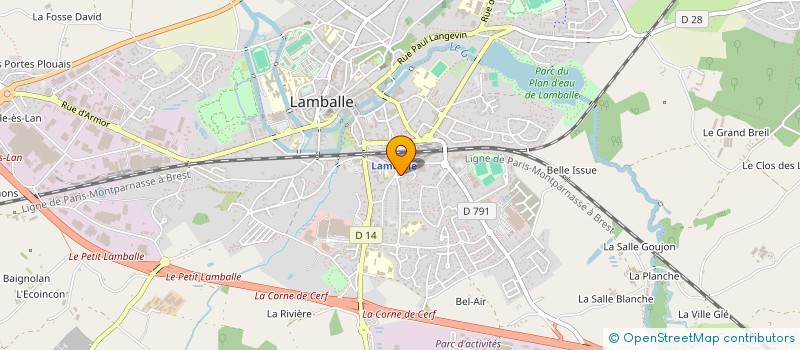 localisation de l'entreprise MADAME VERONIQUE GUILLOUX à LAMBALLE-ARMOR