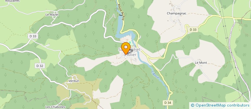 localisation de l'entreprise MADAME VERONIQUE GUINET  SAINT-PREJET-D'ALLIER