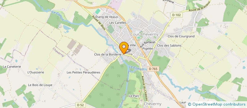 localisation de l'entreprise MADAME VERONIQUE GUIOT  COUR-CHEVERNY