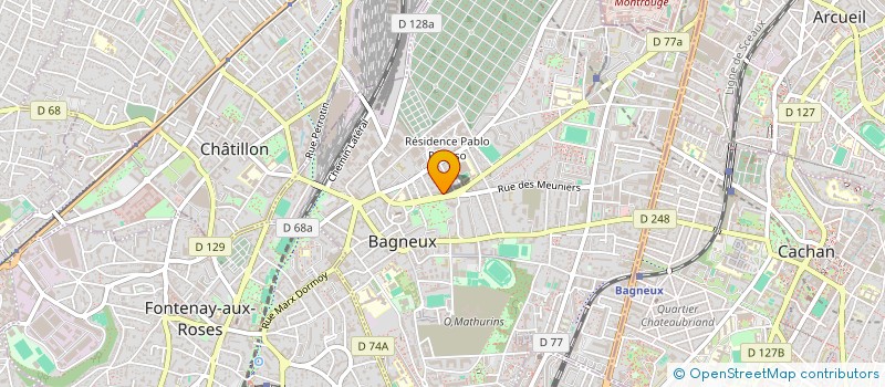 localisation de l'entreprise MADAME VERONIQUE GUITTEAUD à BAGNEUX
