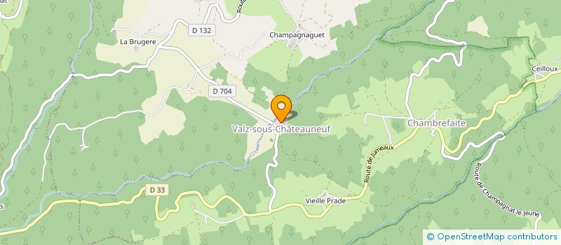 localisation de l'entreprise MADAME VERONIQUE HAEGEMAN  VALZ-SOUS-CHATEAUNEUF