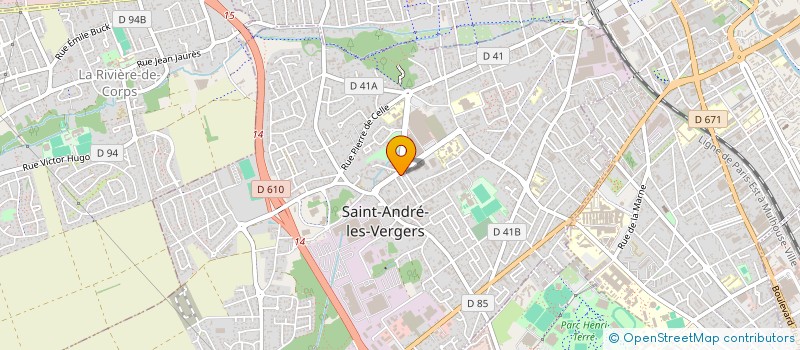 localisation de l'entreprise MADAME VERONIQUE HAGER à SAINT-ANDRE-LES-VERGERS