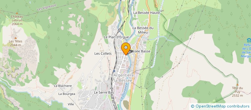 localisation de l'entreprise MADAME VERONIQUE HALNAIS à L'ARGENTIERE-LA-BESSEE