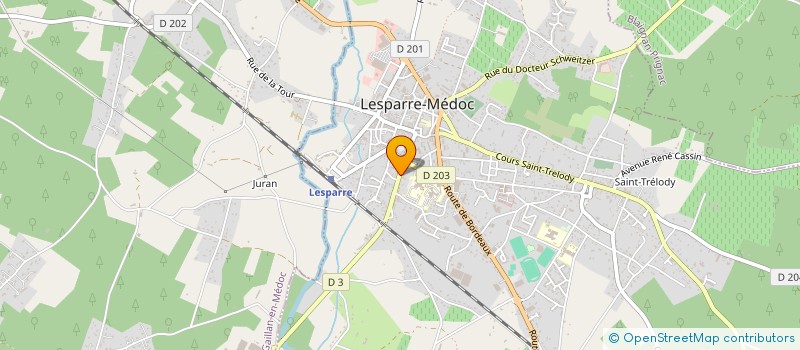 localisation de l'entreprise MADAME VERONIQUE HANGOUET  LESPARRE-MEDOC