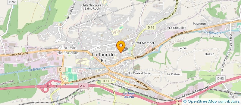 localisation de l'entreprise MADAME VERONIQUE HARMONIAUX-PRELAT à LA TOUR-DU-PIN
