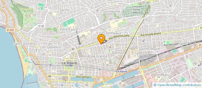 localisation de l'entreprise MADAME VERONIQUE HEBERT à LE HAVRE