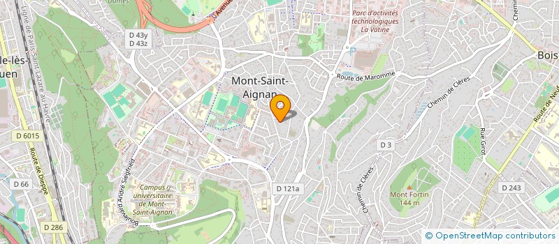 localisation de l'entreprise MADAME VERONIQUE HELLO  MONT-SAINT-AIGNAN