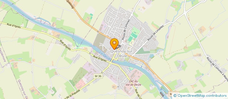localisation de l'entreprise MADAME VERONIQUE HEMBISE à QUESNOY-SUR-DEULE