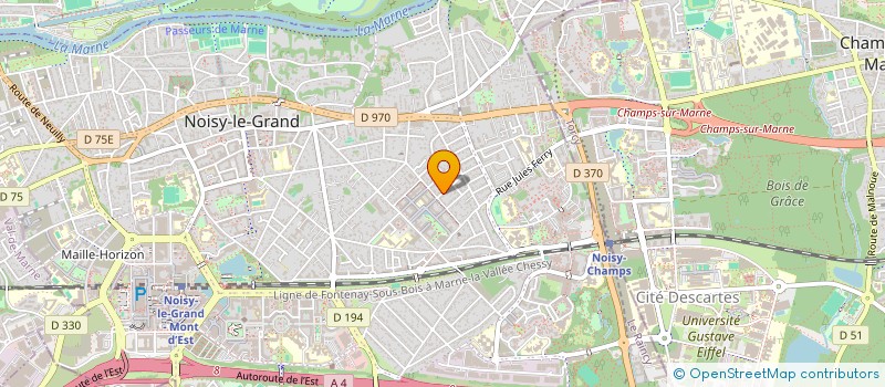localisation de l'entreprise MADAME VERONIQUE HENNION à NOISY-LE-GRAND