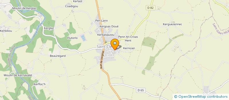 localisation de l'entreprise MADAME VERONIQUE HENRY  SAINT-CLET