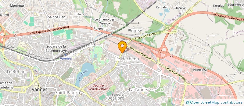 localisation de l'entreprise MADAME VERONIQUE HERISSET à VANNES