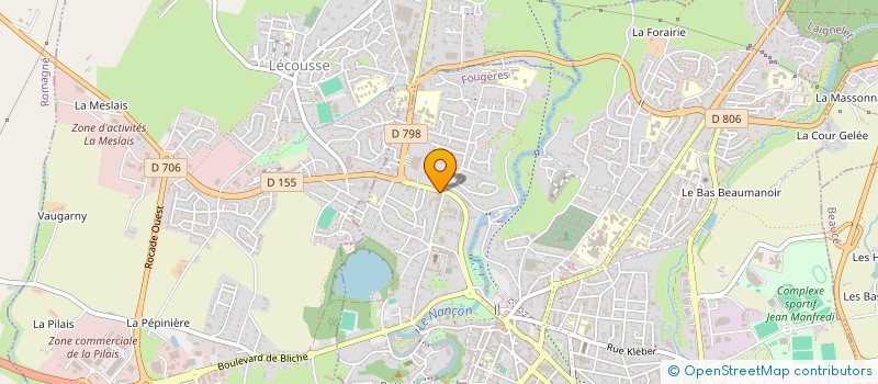 localisation de l'entreprise MADAME VERONIQUE HERVE  FOUGERES