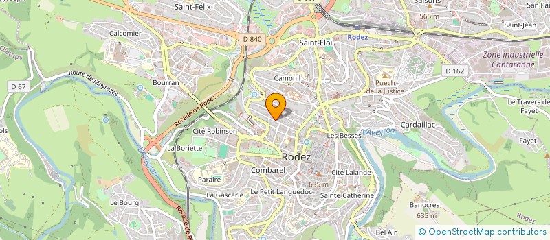 localisation de l'entreprise MADAME VERONIQUE HIEGEL à RODEZ