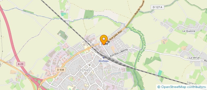 localisation de l'entreprise MADAME VERONIQUE HOG  ORCHIES