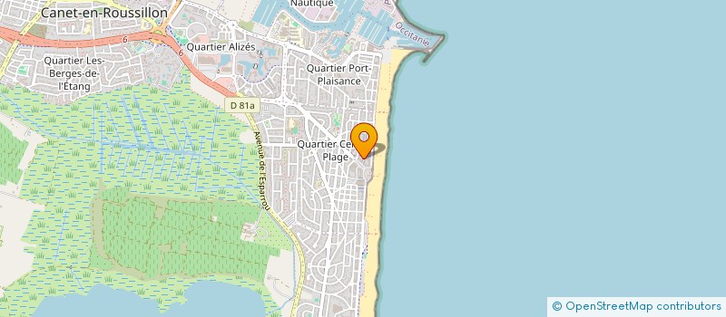 localisation de l'entreprise MADAME VERONIQUE HOQUET DROUGINSKY  CANET-EN-ROUSSILLON