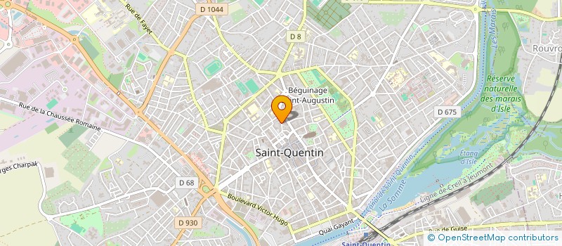 localisation de l'entreprise MADAME VERONIQUE HOUDANT à SAINT-QUENTIN