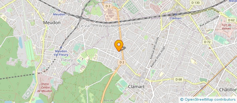 localisation de l'entreprise MADAME VERONIQUE HOUYVET à CLAMART