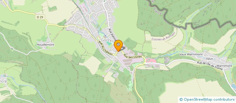 localisation de l'entreprise MADAME VERONIQUE HRUZA  GORCY