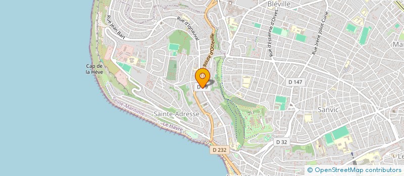 localisation de l'entreprise MADAME VERONIQUE HUET à SAINTE-ADRESSE
