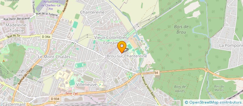 localisation de l'entreprise MADAME VERONIQUE HUGUET  BROU-SUR-CHANTEREINE