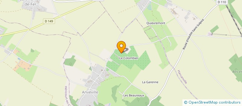 localisation de l'entreprise MADAME VERONIQUE HULAIN  ANVEVILLE