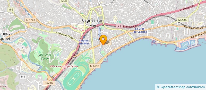 localisation de l'entreprise MADAME VERONIQUE HUM à CAGNES-SUR-MER
