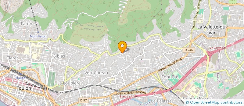 localisation de l'entreprise MADAME VERONIQUE HUMBERT  TOULON