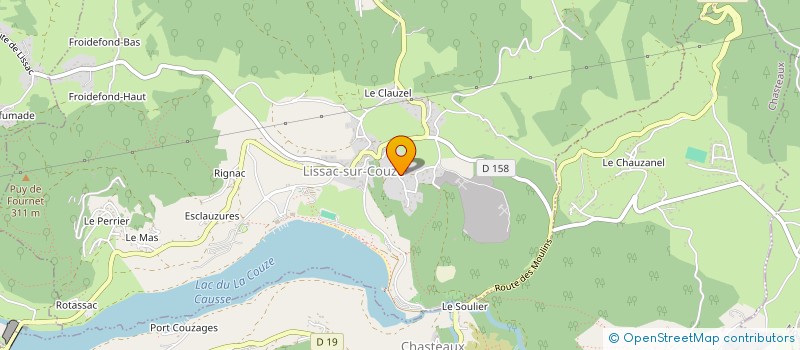 localisation de l'entreprise MADAME VERONIQUE IBARZ à LISSAC-SUR-COUZE