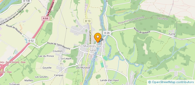 localisation de l'entreprise MADAME VERONIQUE ITHIER  MAZERES-SUR-SALAT