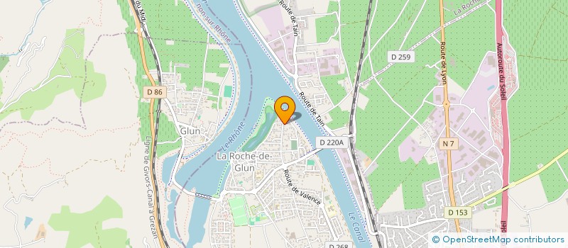 localisation de l'entreprise MADAME VERONIQUE JACQUEMOT  LA ROCHE-DE-GLUN