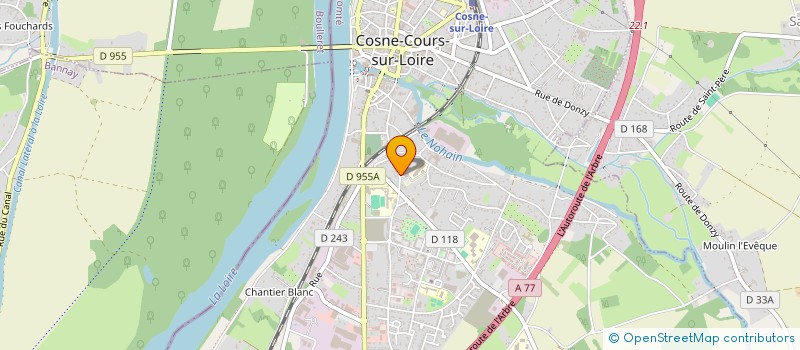 localisation de l'entreprise MADAME VERONIQUE JALLAT à COSNE-COURS-SUR-LOIRE
