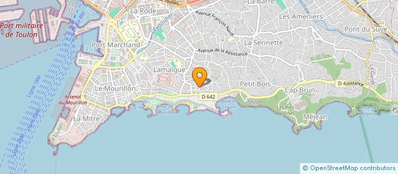 localisation de l'entreprise MADAME VERONIQUE JAMET à TOULON