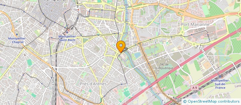 localisation de l'entreprise MADAME VERONIQUE JANNOT  MONTPELLIER