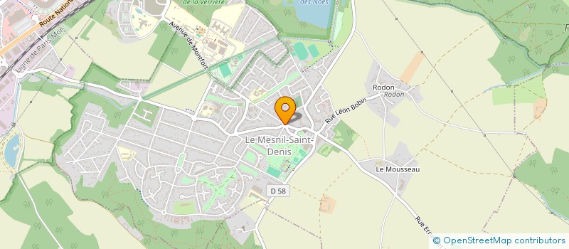 localisation de l'entreprise MADAME VERONIQUE JANOWSKI  LE MESNIL-SAINT-DENIS